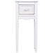 Comodino In Legno Con 1 Cassetto Bianco 33x26,5x72,5. - Foto miniatura 3