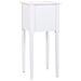 Comodino In Legno Con 1 Cassetto Bianco 33x26,5x72,5. - Foto miniatura 5