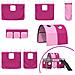 Struttura del letto loft per bambini Nero e rosa 99,5 x 200 cm - Foto miniatura 7
