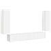 Set di Mobiletto da TV a Parete 4 pcs Bianco Lucido - Foto miniatura 1