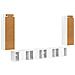 Set di Mobiletto da TV a Parete 4 pcs Bianco Lucido - Foto miniatura 8