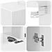 Set di Mobiletto da TV a Parete 4 pcs Bianco Lucido - Foto miniatura 9