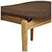 Olvera - Poggiapiedi In Poliestere Naturale /marrone Con Gambe In Rovere Fsc® 53,5x43x38 Cm - Foto miniatura 4