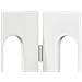 Recinto pieghevole per animali 2 pcs Bianco Lucido - Foto miniatura 5