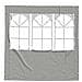 Parete per tenda da festa 2 pcs 200 x 195 cm Grigio Chiaro - Foto miniatura 3