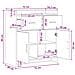 Credenza Grigio Cemento 75 x 36 x 80 cm Legno ingegnerizzato - Foto miniatura 8