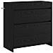 Mobiletto da Bagno Sotto Lavabo Rovere Nero 78,5 x 37,5 x 81 cm - Foto miniatura 1