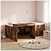 Letto alto per bambini con scrivania Rovere Fumo 90 x 200 cm - Foto miniatura 2