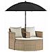 Divano da giardino 8 pcs Beige e Bianco Crema polyrattan - Foto miniatura 1