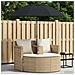 Divano da giardino 8 pcs Beige e Bianco Crema polyrattan - Foto miniatura 2