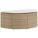 Divano da giardino 8 pcs Beige e Bianco Crema polyrattan - Foto miniatura 5