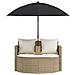 Divano da giardino 8 pcs Beige e Bianco Crema polyrattan - Foto miniatura 6