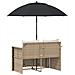 Divano da giardino 8 pcs Beige e Bianco Crema polyrattan - Foto miniatura 7