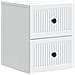 Mobiletto da notte a muro 2 pcs Bianco 33 x 34,5 x 40 cm - Foto miniatura 3