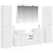 Set di mobili per il bagno 6 pcs Bianco - Foto miniatura 1
