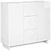 Credenza Bianco Lucido 85,5 x 31 x 75 cm Legno ingegnerizzato - Foto miniatura 1