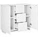 Credenza Bianco Lucido 85,5 x 31 x 75 cm Legno ingegnerizzato - Foto miniatura 3