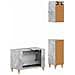 Set di armadietti da bagno in 3 pezzi ALKMAAR Grigio Cemento - Foto miniatura 9