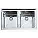 Lavello NPX620 2 Vasche Dimensioni 86 x 51 cm Colore Inox Satinato Serie Neptune Plus - Foto miniatura 1