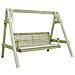 Panca a Dondolo da Giardino in Pino Impregnato 205x150x157 cm - Foto miniatura 1