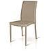 Set Di 4 Sedie In Ecopelle Beige - Foto miniatura 1