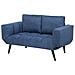 Divano Letto Con Rivestimento Blu Navy Brekke - Foto miniatura 8