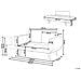Divano Letto Con Rivestimento Blu Navy Brekke - Foto miniatura 16