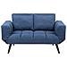 Divano Letto Con Rivestimento Blu Navy Brekke - Foto miniatura 9
