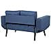 Divano Letto Con Rivestimento Blu Navy Brekke - Foto miniatura 5