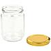 Vasi Per Marmellata In Vetro Coperchio Oro 96 Pz 230 Ml - Foto miniatura 5