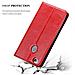 Custodia Compatibile Con Zte Nubia Z11 Mini S In Rosso Mela - Coperchio Protettiva Con Chiusura Magnetica, Funzione Stand E Tasca Per Le Carte - Foto miniatura 2
