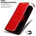Custodia Compatibile Con Zte Nubia Z11 Mini S In Rosso Mela - Coperchio Protettiva Con Chiusura Magnetica, Funzione Stand E Tasca Per Le Carte - Foto miniatura 3