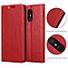 Custodia Compatibile Con Lg Q Stylus In Rosso Mela - Coperchio Protettiva Con Chiusura Magnetica, Funzione Stand E Tasca Per Le Carte - Foto miniatura 9