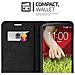 Custodia Compatibile Con Lg G2 In Marrone Cappuccino - Coperchio Protettiva Con Chiusura Magnetica, Funzione Stand E Tasca Per Le Carte - Foto miniatura 3