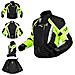 Giacca Cordura Impermeabile Moto Touring Tessuto Sport Sfoderabile Fluo Xl - Foto miniatura 1
