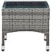 Tavolino Da Caffè Grigio 60x40x36 Cm In Polyrattan - Foto miniatura 3