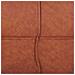 Pouf In Pelle Sintetica 73 X 73 Cm Marrone Bori - Foto miniatura 13