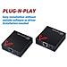 Hdmi Extender Powered Balun Poe Non Compresso 1080p 60hz Su Singolo Rj45 Cat5e 67 Converter 164ft (50m) Controllo Ir 1 Alimentatore Richiesto Eq 30m 50m Cavo Ethernet Protezione Esd Orecchio Monte - Foto miniatura 2