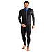Skin Man Monopiece Wetsuit Black / blue 1mm Xxl - Foto miniatura 1