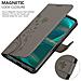 Custodia Compatibile Con Sony Xperia 5 Iii In Grigio Fiore - Coperchio Protettivo In Design Floreale Con Chiusura Magnetica, Funzione Stand E Slot Per Carte - Foto miniatura 5