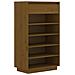 Scarpiera Miele 60x34x105 Cm In Legno Massello Di Pino - Foto miniatura 1