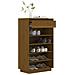 Scarpiera Miele 60x34x105 Cm In Legno Massello Di Pino - Foto miniatura 7