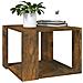 Tavolino Da Salotto Rovere Fumo 40x40x43cm Legno Ingegnerizzato - Foto miniatura 3