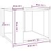 Tavolino Da Salotto Rovere Fumo 40x40x43cm Legno Ingegnerizzato - Foto miniatura 5