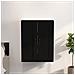 Armadietto Pensile A Parete Nero 69,5x32,5x90 Cm - Foto miniatura 1