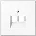 Rivestimento Per Presa Da Incasso Ls969-2uaww (bianco, 2xrj45) - Foto miniatura 2