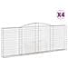 Cesti Gabbioni Ad Arco 4 Pz 400x30x140/160 Cm Ferro Zincato - Foto miniatura 1