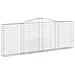 Cesti Gabbioni Ad Arco 4 Pz 400x30x140/160 Cm Ferro Zincato - Foto miniatura 2