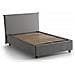 Letto Piazza E Mezza Ashasa, Letto Contenitore Con Rivestimento In Tessuto, 100% Made In Italy, Apertura Frontale, Adatto Per Materasso Cm 120x190, Grigio - Foto miniatura 2