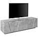 Mobile Porta Tv Raul, Credenza Bassa Da Soggiorno, Base Porta Tv, 100% Made In Italy, Cm 162x44h46, Cemento - Foto miniatura 4
